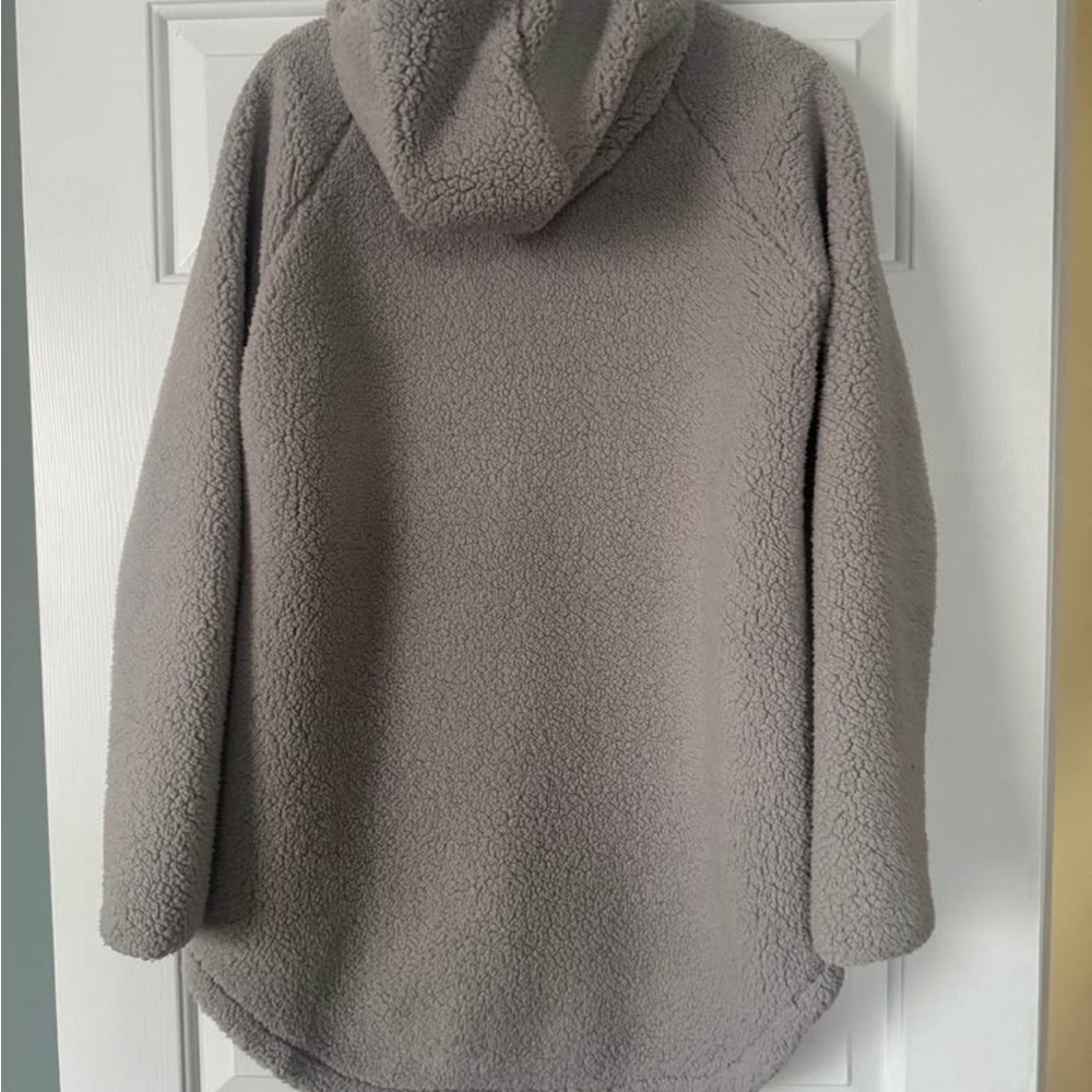 Columbia Light Gray Hooded Fleece Jacket - Picture 2 of 2